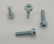 409-052-156-Q500 Screw M4x16, Hexagon head screw 7mm, Torx T20, Steel, Galvanized, Chromated