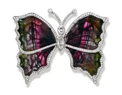 Breathtaking Tourmaline Butterly Pendant/Brooch