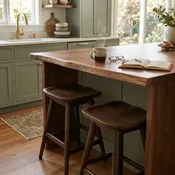 24"H Swivel Stool With Saddle Seat