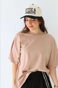 Taupe Oversized Tee