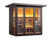 CLEARLIGHT SANCTUARY OUTDOOR 5 4-5 PERSON OUTDOOR FULL SPECTRUM INFRARED SAUNA