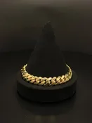 10K Gold Cuban Link Bracelet 9in 84.4g