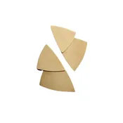 Double Triangle Brass Earrings — Dressing Rooms Interiors Studio