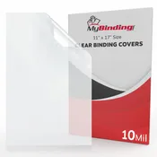 10mil Crystal Clear 11" x 17" Binding Covers [No Tissue] - 100pk