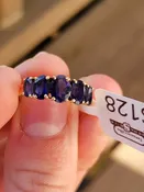 10k 2.5g indigo stone ring- sz6.75
