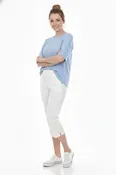 000- Atu 3 Stretch Capri- Ivory