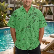 Aliens in the Forest PLUS SIZE Resort UNISEX Shirt by Jumper Maybach®