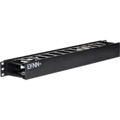 1U Horizontal Cable Manager with Pass-Through