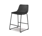 Centiar Black Counter Height Barstool