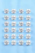 1/4 SQUARE CZ STONE POST EARRING