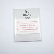 Flora & Fauna A2 Letterpress Thank You Card Set