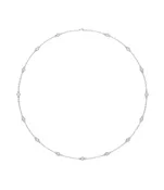 2.00ctw Lab-Grown 14k White Gold Station Necklace