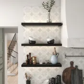 LED Black 2" Thick Floating Shelf