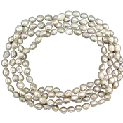 60″ White Pearl Strand