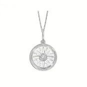 0.02 Ctw. Diamond Pendant in 14K Gold with 18' Chain