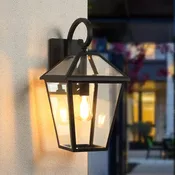 10" Outdoor Wall Lantern Set with Weatherproof Aluminium - Black