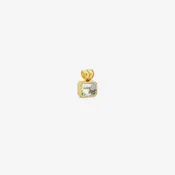 PROUNIS 22K & GREEN BERYL BABY BLOCK PENDANT