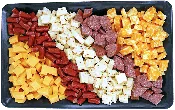 Cubed Cheese and Sausage Platter
