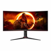 AOC CU34G2XP-B 34″ 2K UWQHD (3440 X 1440) 180Hz UltraWide Curved Screen Gaming Monitor (Refurbished) 90day warranty