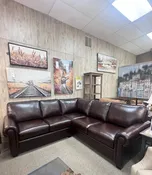 3A2 Alessandra Sectional Leather Closeout