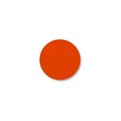 1" ORANGE 5s Floor Marking DOT - Pack of 200