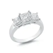 1 1/2cttw Three Stone Anniversary Ring