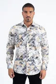 Abstract Organic Repeat Foil Shirt