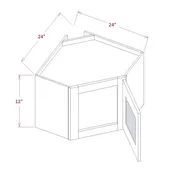 12" HEIGHT DIAGONAL OPEN FRAME "STACKER" CABINET TD- DCW2412GD