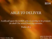 ABLE TO DELIVER