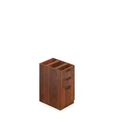 22" Depth Box/Box/File Pedestal with Lock - American Dark Cherry