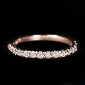 14K Rose Gold 0.37 CTW Diamond Band