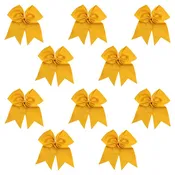 Athletic Gold Cheer Bows - 10 Pack