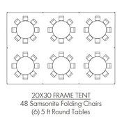 20 x 30 Frame Tent Package