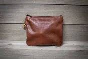9" X 8" Valuables Pouch - Premium Leather