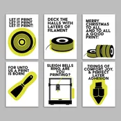 3D Printing Christmas Cards, Set of 24