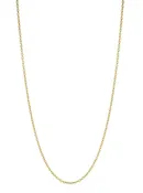 18kt Green Gold 18" Plain Chain
