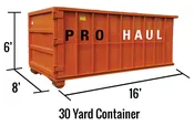 30 Cubic Yards Dumpster Rental