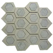 Bati Orient Beige Grey Stone Mix Hexagon Wall Tile