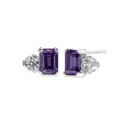 "Moi et Toi" Earrings in Amethyst- The perfect color for V-Day and the February Birthday girl! — Santisi & Bove