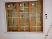 H2 Kitchen - Wood Triple Casement Window, 88 x 72, Divided Lites, Like New
