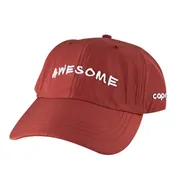 3D AWESOME Hat Nylon Dad Cap - Orange White