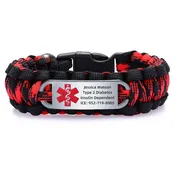 Custom Stainless Steel Medical Alert Id Paracord Bracelets