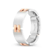 14k Two Tone Wedding Band  -PN00030
