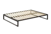 Mínimo Industrial Gunmetal® - Metallic Black Steel Bed Frame