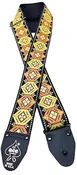 Ace Straps DN-ACE16 Orange on Black Vintage Reissue Guitar Strap