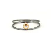 2 Band Diamond Ring - Size 7.25 — The Jeweler's Workbench