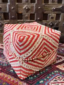 Beaded Balinese Offering Box Red