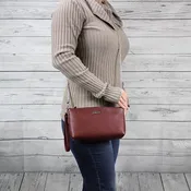Becca Crossbody/Clutch Small (Oxblood Red)