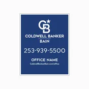 CBB-01 (30″x24″) Plywood Hanging Yard Sign with Office Phone Number (2 sided)
