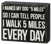 5 Miles  Box Sign